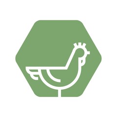 Sticker - rooster icon