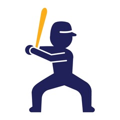 Poster - Baseball player icon