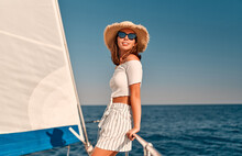 Woman On Yacht