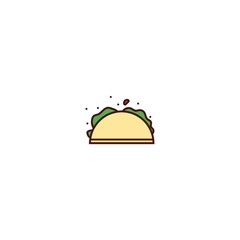 Canvas Print - Taco icon