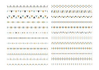 Wall Mural - set of pattern border designs