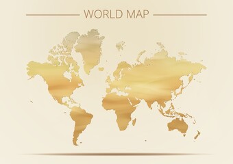 Canvas Print - world map design