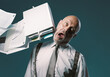 © stokkete - Paperwork hitting a businessman's head