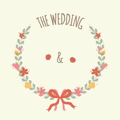 Sticker - wedding invitation design