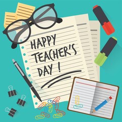 Poster - happy teacher's day design