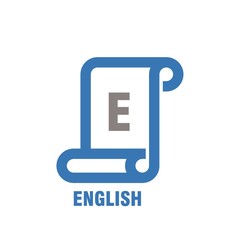 Canvas Print - english subject icon