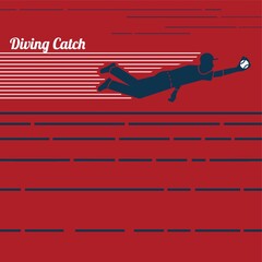 Wall Mural - Diving catch