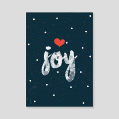 Wall Mural - Joy greeting card