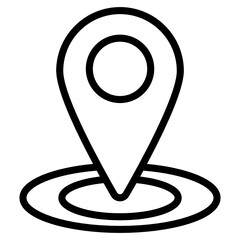 Wall Mural - 
An icon design of location, flat editable vector 
