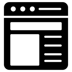 
Trendy flat design of web layout icon

