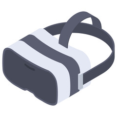 Canvas Print - 
Vr goggles icon in isometric vector 
