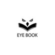 eagle eye book creative logo black illustration design vector