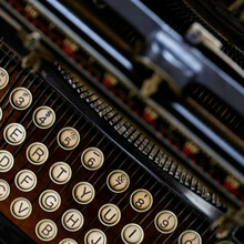 Studio Shot Of Antique Typewriter