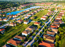 Aerial View Of Suburbs