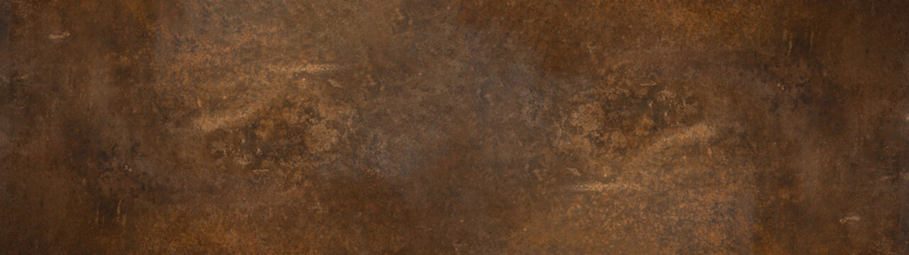 Grunge rusty dark metal background texture banner panorama	