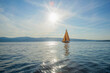 © Noah Clayton/Tetra Images - Flathead Lake, Tranquil scene with sailboat
