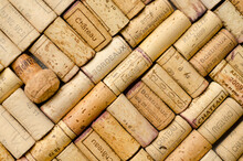 Full Frame Of Wine Corks