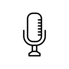 Canvas Print - Microphone Icon Design Vector Template Illustration