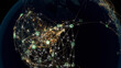 © editableclips.com - Many Arrows Fly Among Cities. Global Communications over America and Europe. Destinations All over the World. Flight Paths. 3d Rendering.