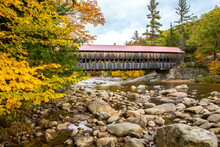 Albany Covered Bridge, White Mountain National Forest, Just West Of Conway And Albany, New Hampshire