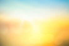 World environment day concept: Abstract blurred nature sunrise background