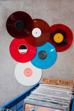 Vinyl Records At Record Store