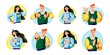 © backup_studio - People with positive and negative emotions set