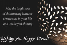 Illustration Of A Happy Diwali Wish