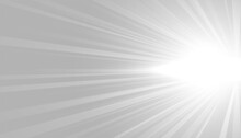 Gray Background With White Glowing Rays Design