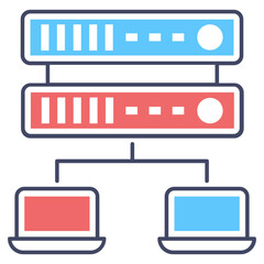 Wall Mural - Datacenter Network 