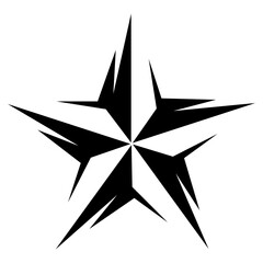 Sticker - Stars Tribal Design 