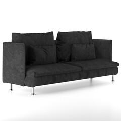 sofa for 2 people in black