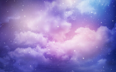 Wall Mural - night sky with stars.