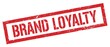 © outchill - BRAND LOYALTY red grungy rectangle stamp.