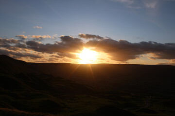  Sunsetting near Mam Tor in the Peak District National Park