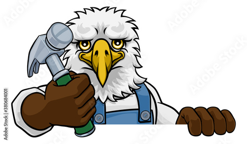An eagle cartoon animal mas...