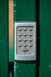 Number Keypad lock on metal gate