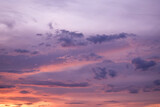 Fototapeta Na sufit - Purple sky at sunset beautiful clouds design