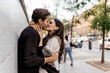 © Santi Nunez/Stocksy - Lovers couple kissing