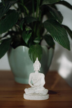 A Statue Of Buddha Meditating