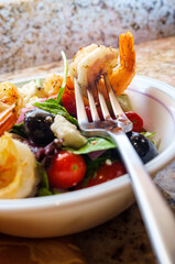 Poster - Grilled Shrimp Greek Salad