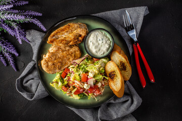 Canvas Print - Healthy lunch menu.