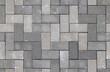 Seamless texture of street tiles. Pattern of gray sidewalk tiles.