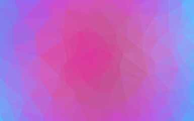 Light Pink, Blue vector low poly layout. An elegant bright illustration with gradient. Template for a cell phone background.