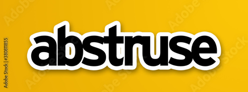 Fotografía abstruse in yellow background