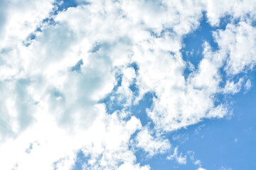 Wall Mural - beautiful sky with clouds for background