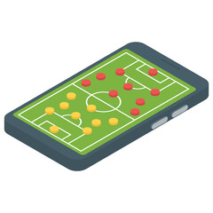 Wall Mural - 
Isometric vector of mobile game icon 

