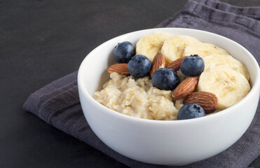 healthy oatmeal porridge for Breakfast.