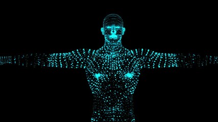 human body low poly wireframe. futuristic scan set, human hologram, body x-ray, 3d model in hud styl