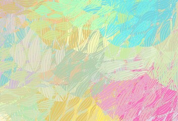 Wall Mural - light multicolor vector backdrop with memphis shapes.